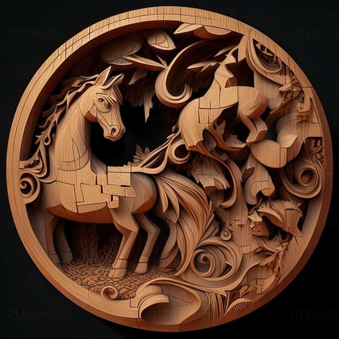 3D model Puzzle Mania The Unicorn Chronicles game (STL)
